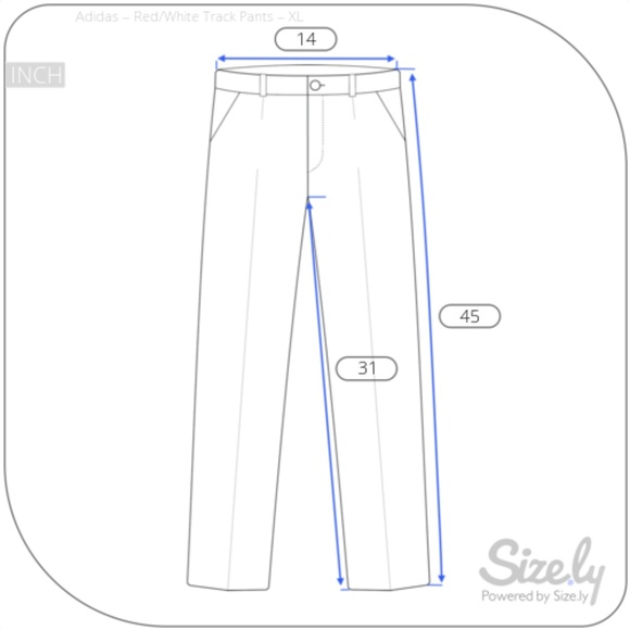 SOLD Adidas Vintage Striped Red Track Pants XL - Picture 5 of 5